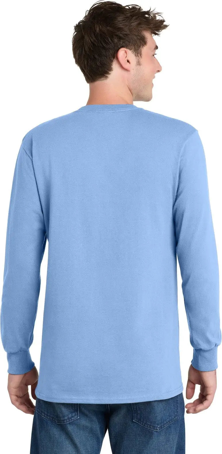 Port & Company Pc61ls co Long Sleeve Essential Tee - Light Blue