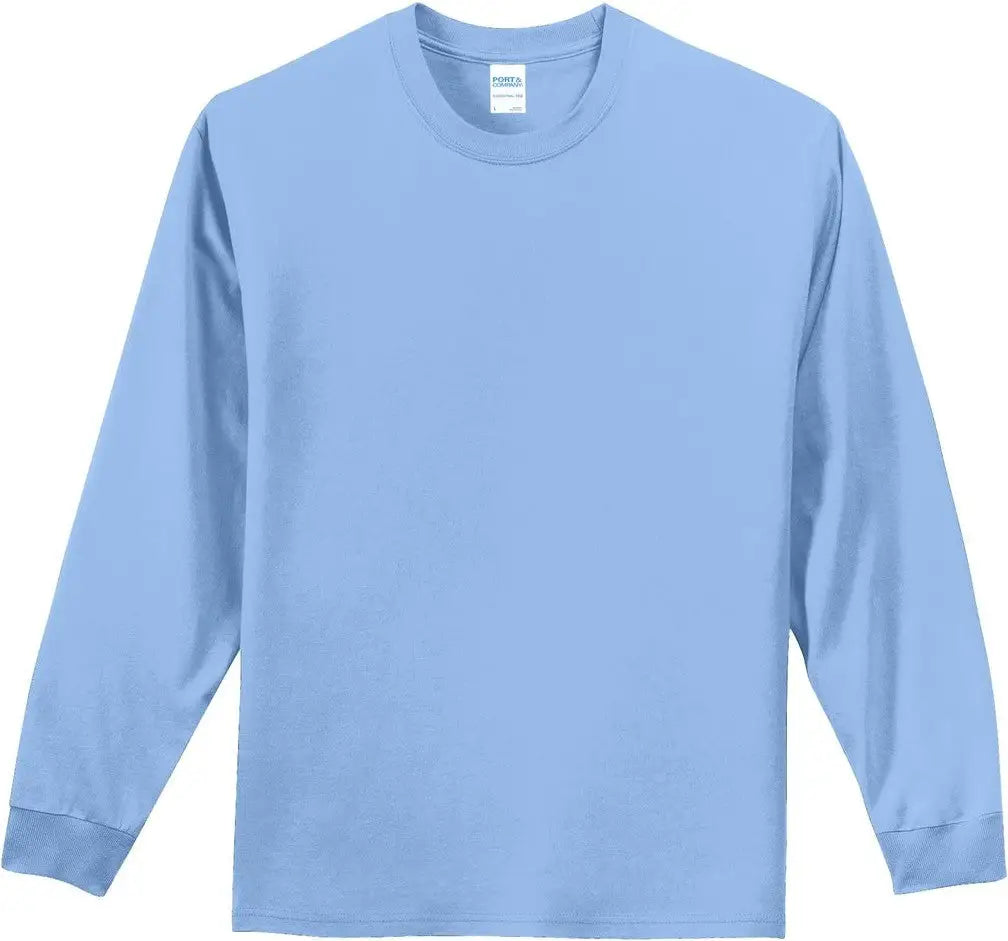 Port & Company Pc61ls co Long Sleeve Essential Tee - Light Blue