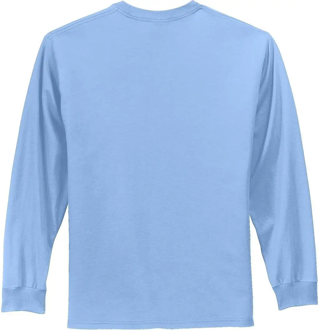 Port & Company Pc61ls co Long Sleeve Essential Tee - Light Blue - Adult s