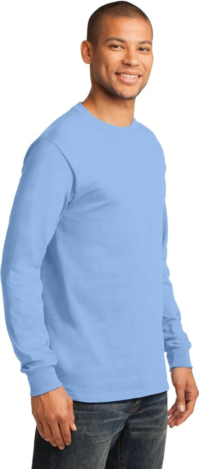 Port & Company Pc61ls co Long Sleeve Essential Tee - Light Blue