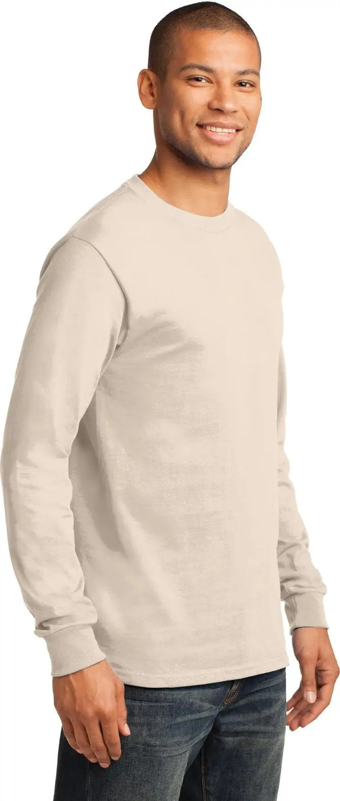 Port & Company Pc61ls co Long Sleeve Essential Tee - Natural