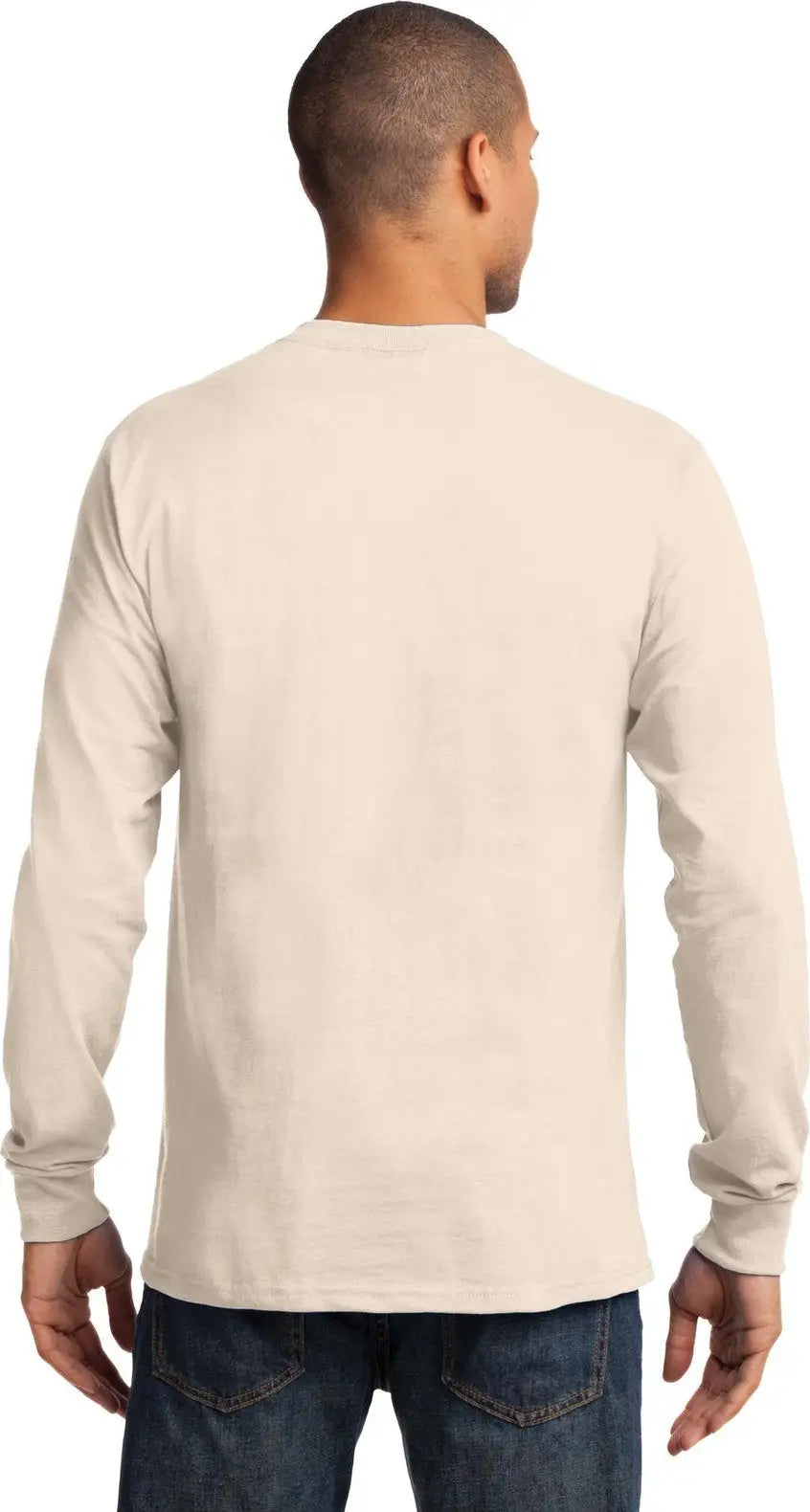 Port & Company Pc61ls co Long Sleeve Essential Tee - Natural