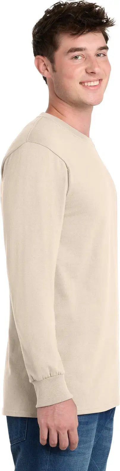 Port & Company Pc61ls co Long Sleeve Essential Tee - Natural