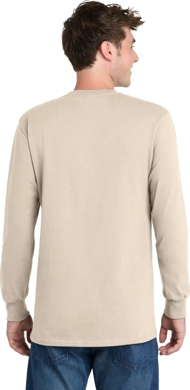 Port & Company Pc61ls co Long Sleeve Essential Tee - Natural