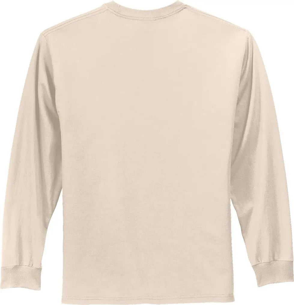 Port & Company Pc61ls co Long Sleeve Essential Tee - Natural