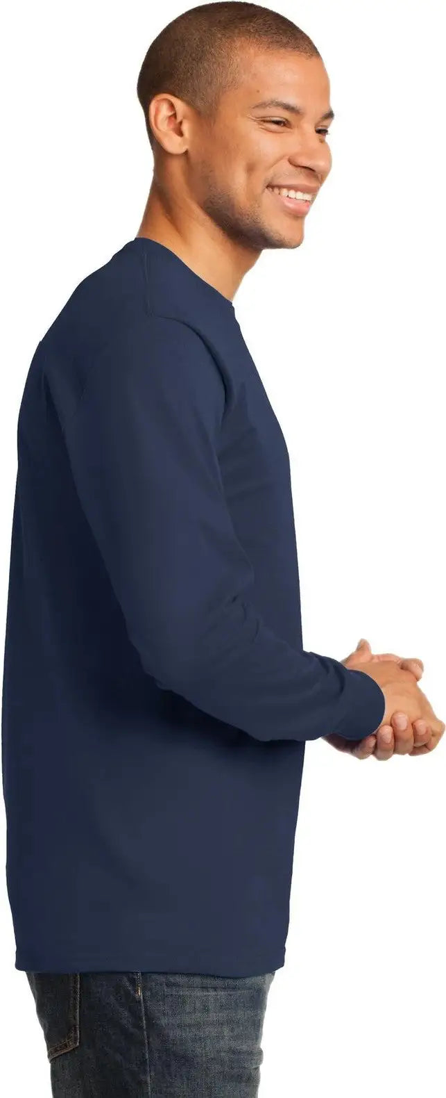 Port & Company Pc61ls co Long Sleeve Essential Tee - Navy