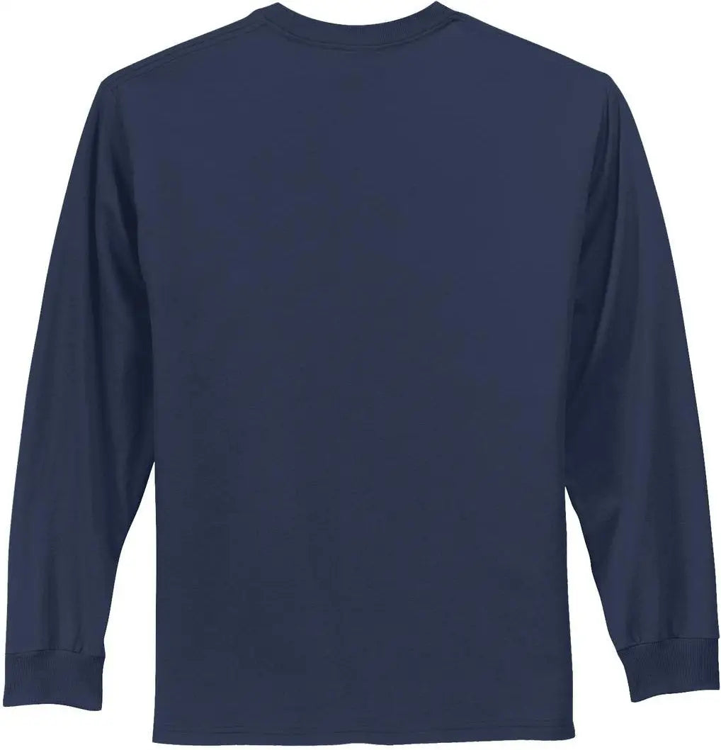 Port & Company Pc61ls co Long Sleeve Essential Tee - Navy - Adult s