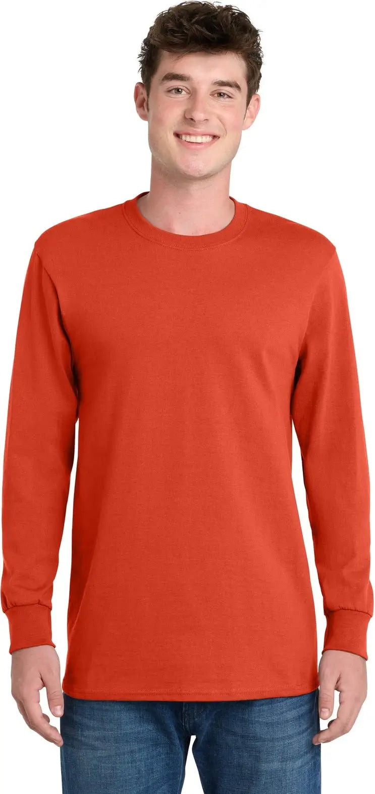 Port & Company Pc61ls co Long Sleeve Essential Tee - Orange