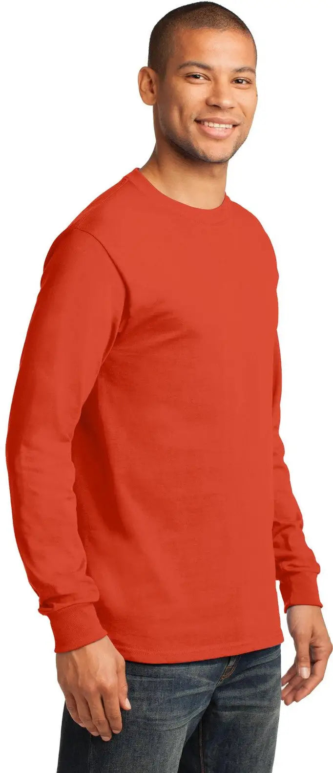 Port & Company Pc61ls co Long Sleeve Essential Tee - Orange