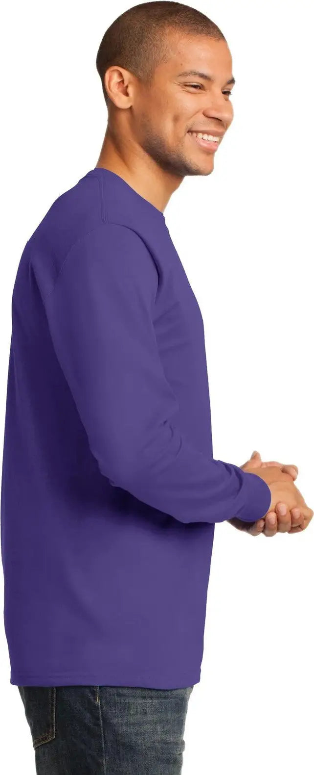 Port & Company Pc61ls co Long Sleeve Essential Tee - Purple