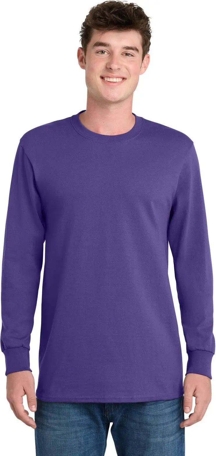 Port & Company Pc61ls co Long Sleeve Essential Tee - Purple