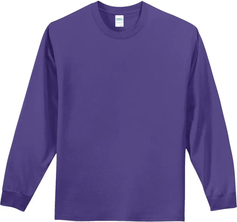 Port & Company Pc61ls co Long Sleeve Essential Tee - Purple