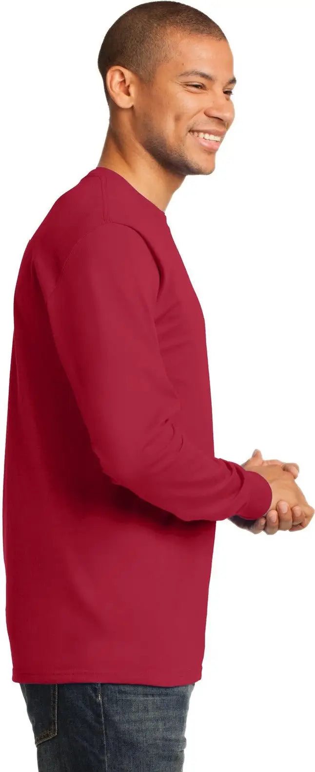 Port & Company Pc61ls co Long Sleeve Essential Tee - Red