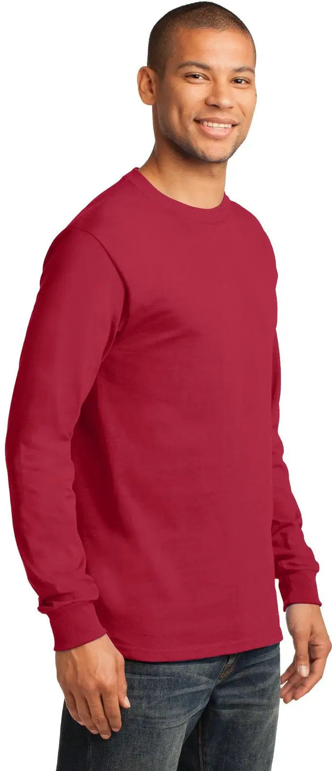 Port & Company Pc61ls co Long Sleeve Essential Tee - Red