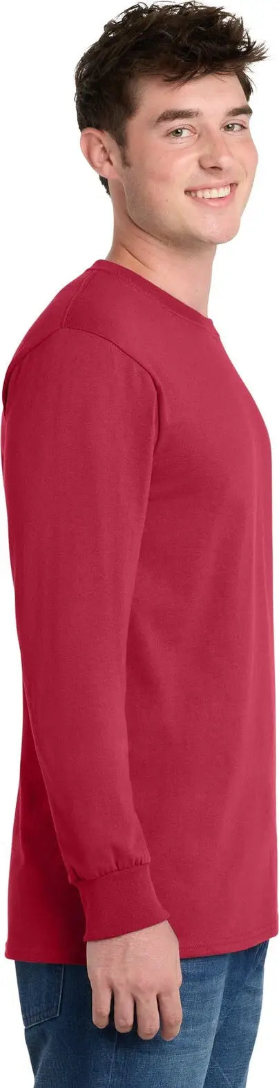 Port & Company Pc61ls co Long Sleeve Essential Tee - Red
