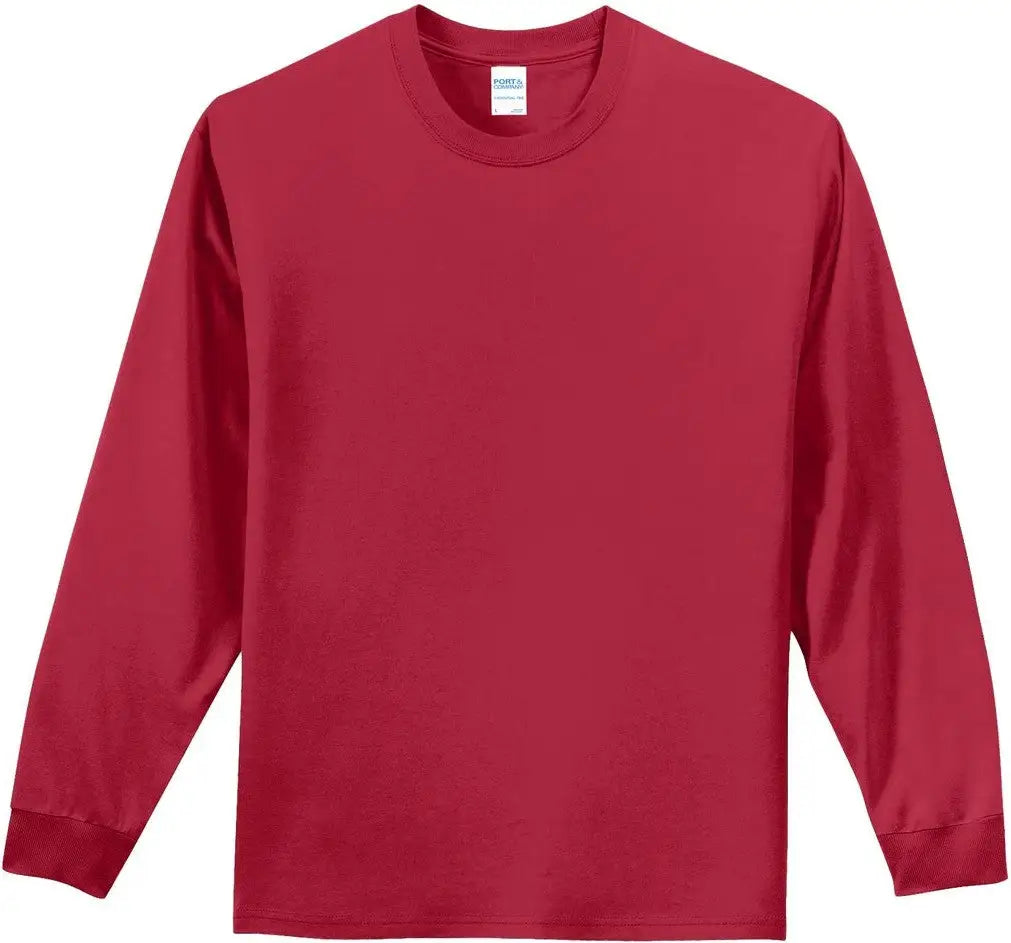Port & Company Pc61ls co Long Sleeve Essential Tee - Red