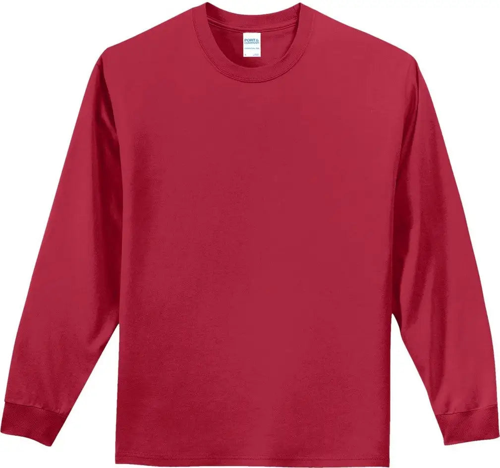 Port & Company Pc61ls co Long Sleeve Essential Tee - Red