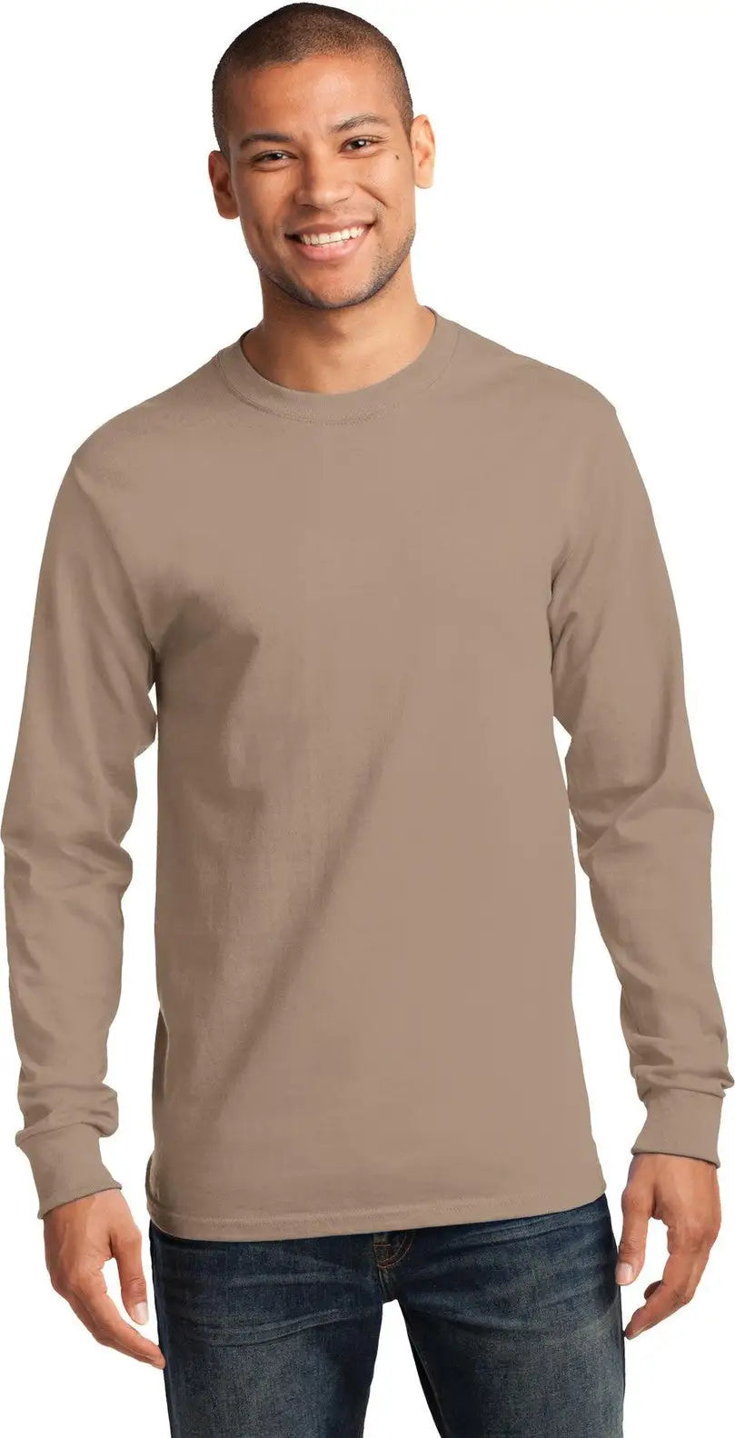 Port & Company Pc61ls co Long Sleeve Essential Tee - Sand
