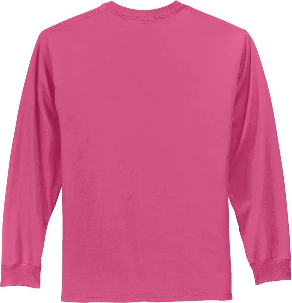 Port & Company Pc61ls co Long Sleeve Essential Tee - Sangria - Adult s