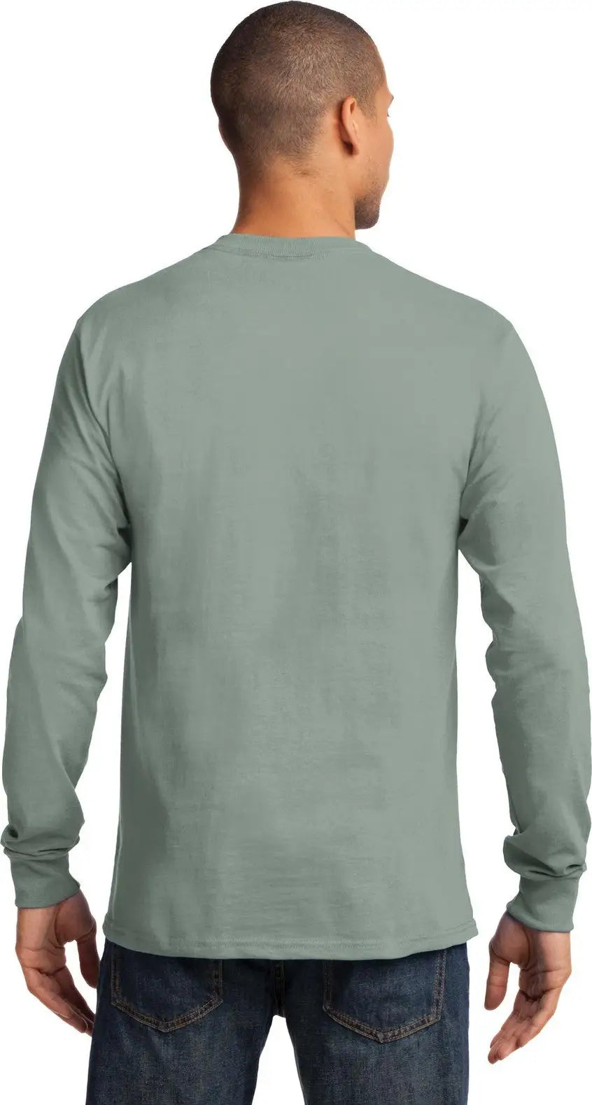 Port & Company Pc61ls co Long Sleeve Essential Tee - Stonewashed Green