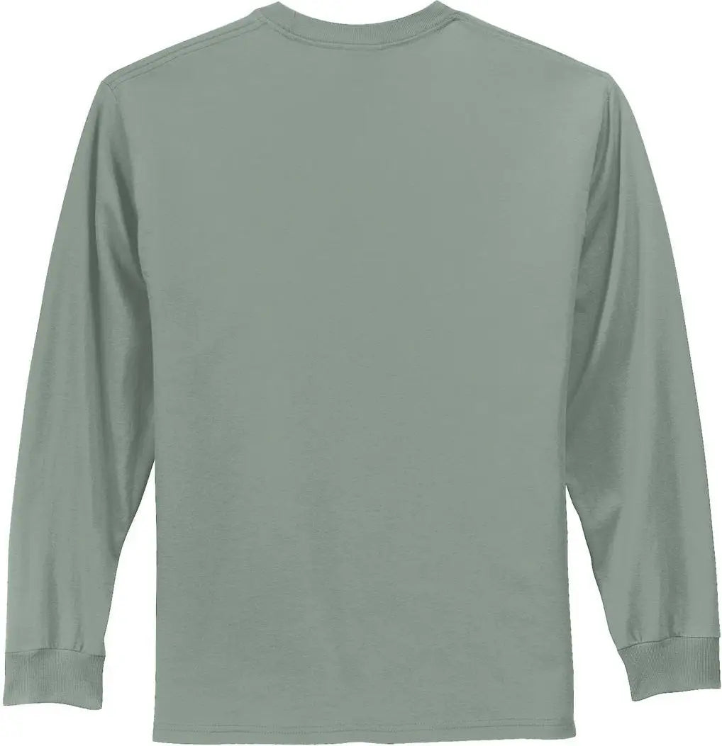 Port & Company Pc61ls co Long Sleeve Essential Tee - Stonewashed Green - Adult s