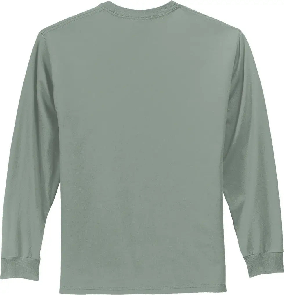 Port & Company Pc61ls co Long Sleeve Essential Tee - Stonewashed Green