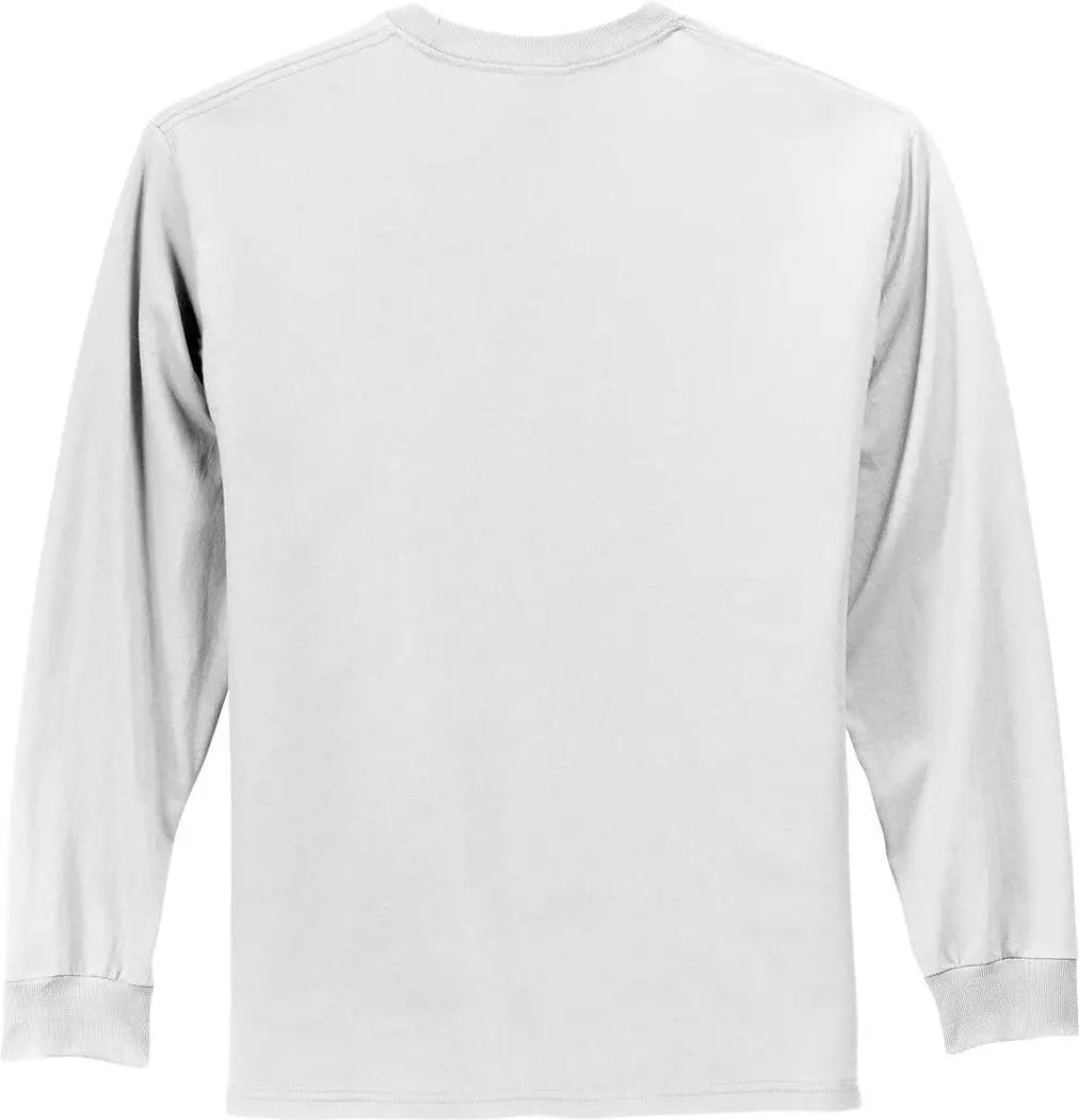 Port & Company Pc61ls co Long Sleeve Essential Tee - White
