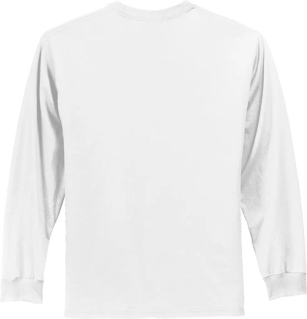 Port & Company Pc61ls co Long Sleeve Essential Tee - White