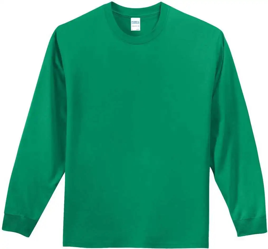 Port &amp; Company Pc61ls Long Sleeve Essential Tee Kelly