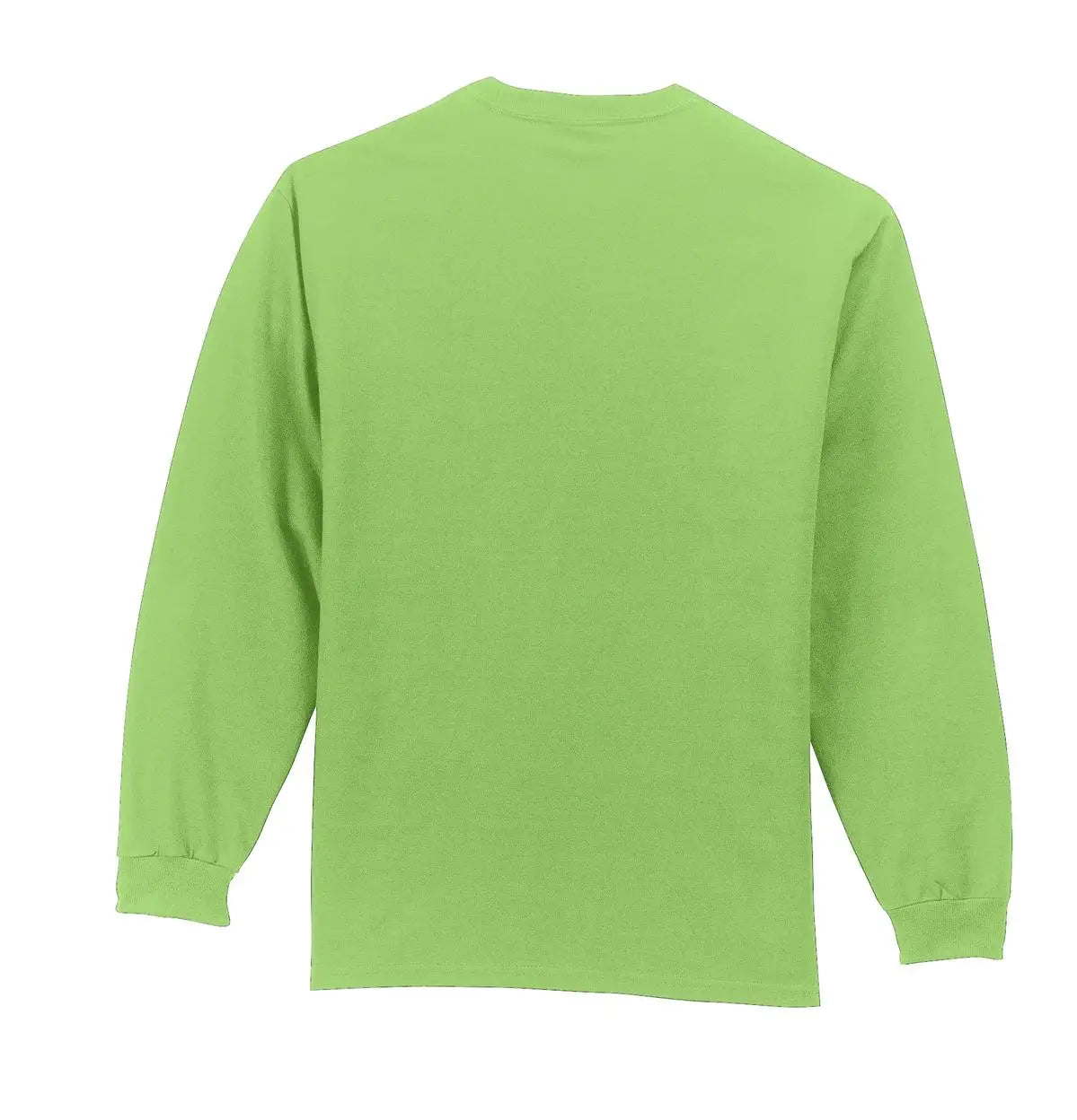 Port & Company Pc61lsp co Long Sleeve Essential Pocket Tee - Lime - Adult s