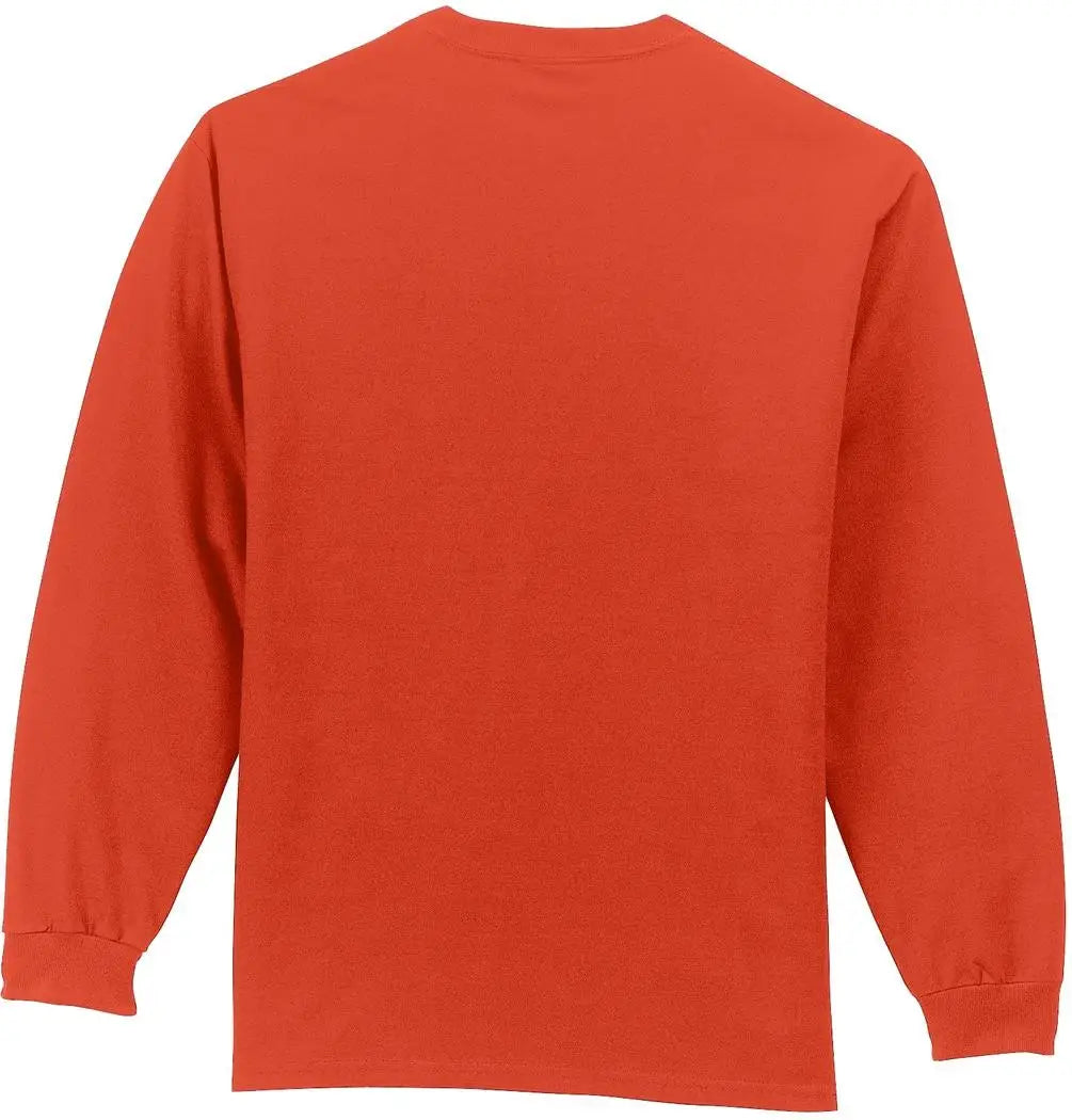 Port & Company Pc61lsp co Long Sleeve Essential Pocket Tee - Orange