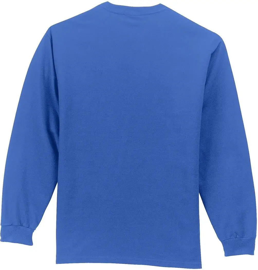Port & Company Pc61lspt co Tall Long Sleeve Essential Pocket Tee - Royal - Adult l