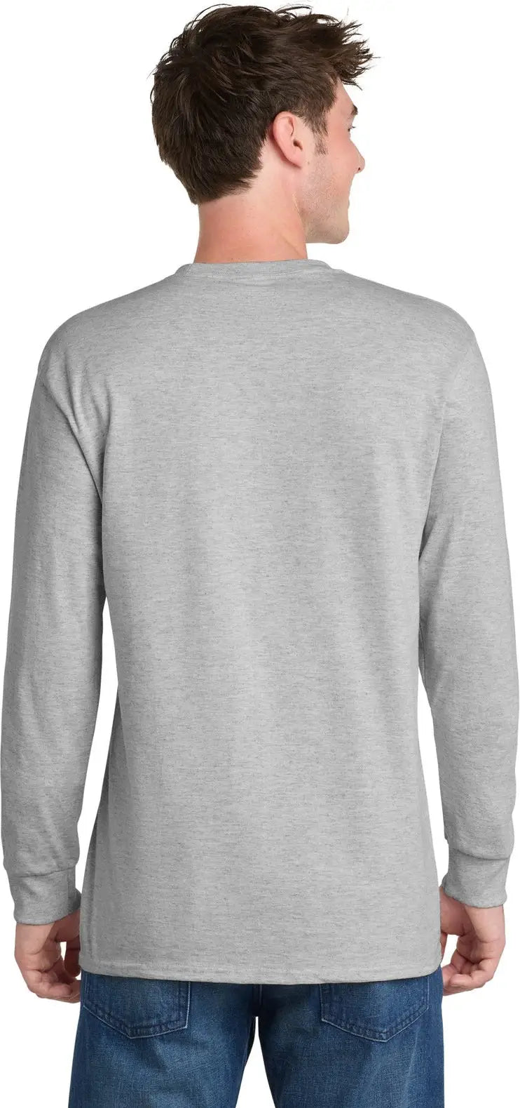 Port & Company Pc61lst co Tall Long Sleeve Essential Tee - Ash
