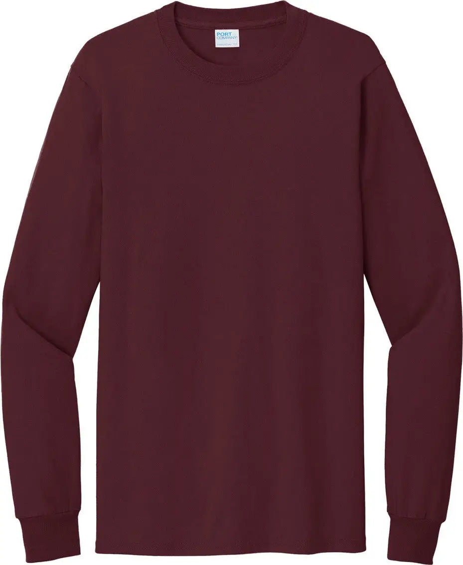 Port & Company Pc61lst co Tall Long Sleeve Essential Tee - Athletic Maroon - Adult l