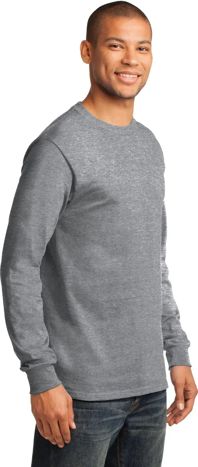 Port & Company Pc61lst co Tall Long Sleeve Essential Tee - Athletic Heather