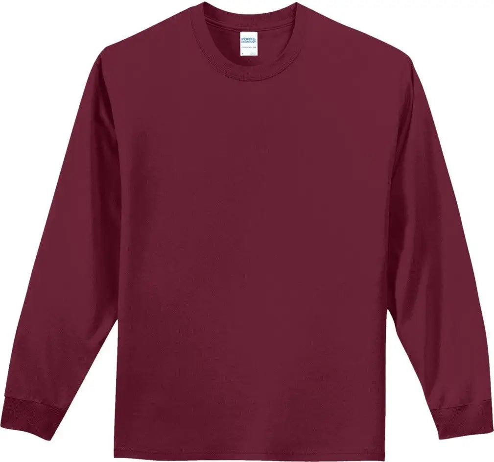 Port & Company Pc61lst co Tall Long Sleeve Essential Tee - Cardinal - Adult l