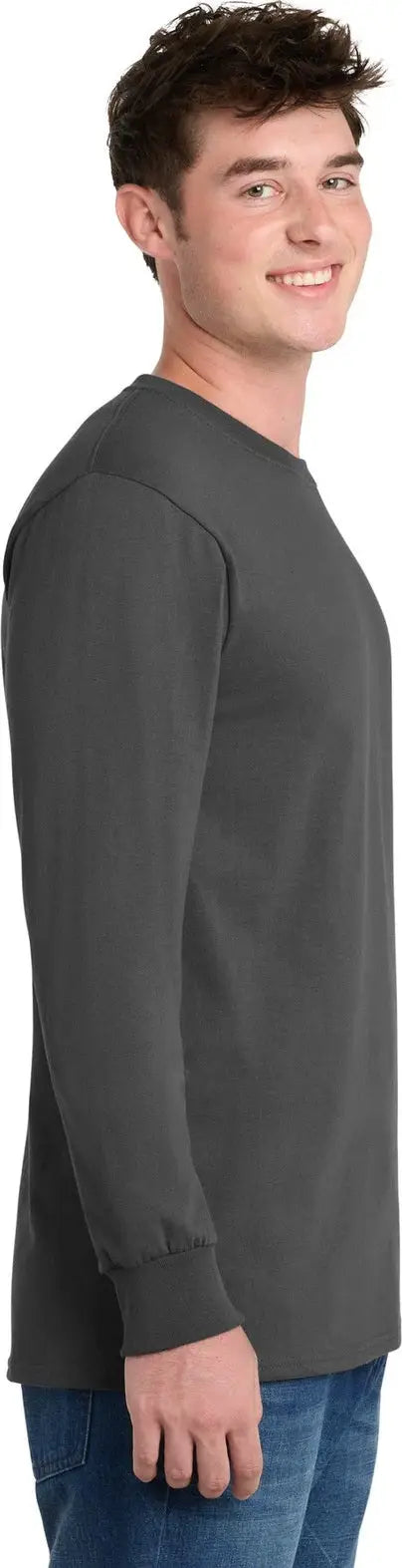 Port & Company Pc61lst co Tall Long Sleeve Essential Tee - Charcoal