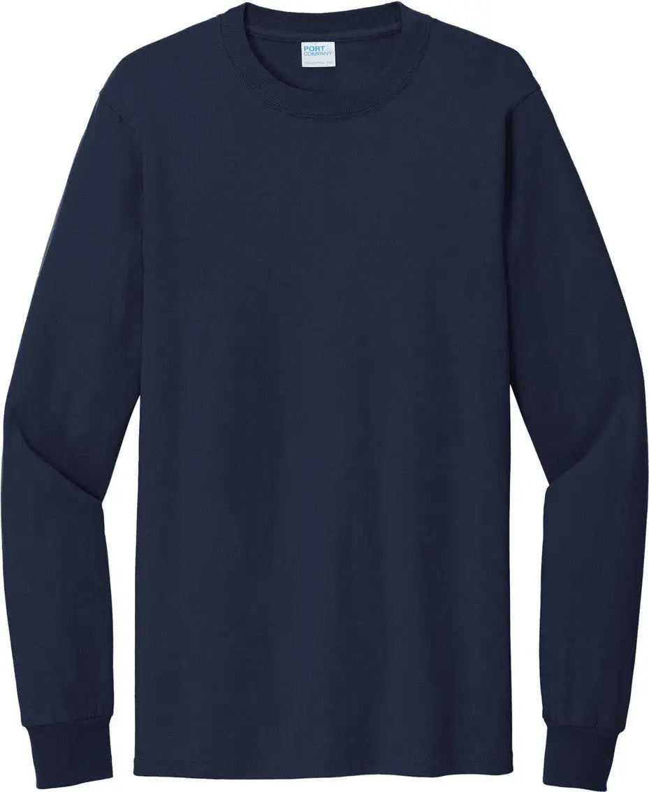 Port & Company Pc61lst co Tall Long Sleeve Essential Tee - Deep Navy