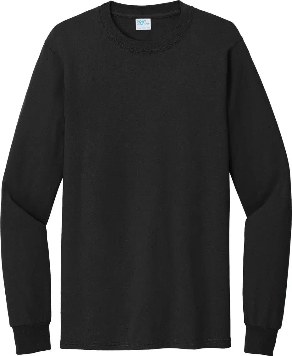 Port & Company Pc61lst co Tall Long Sleeve Essential Tee - Jet Black - Adult l