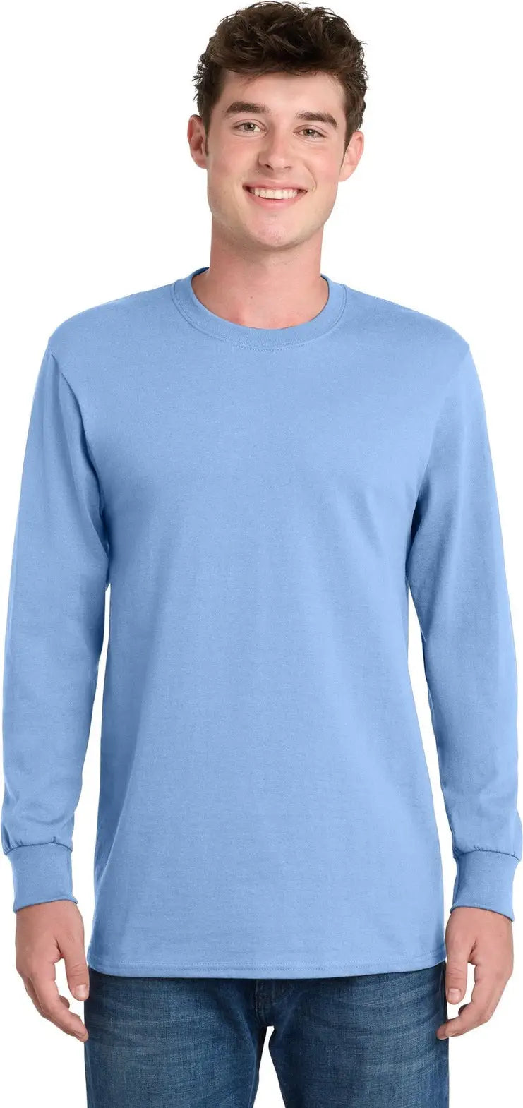 Port & Company Pc61lst co Tall Long Sleeve Essential Tee - Light Blue