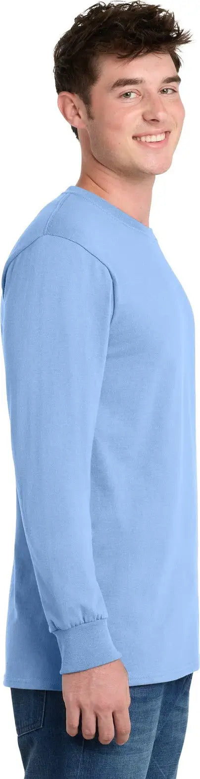 Port & Company Pc61lst co Tall Long Sleeve Essential Tee - Light Blue