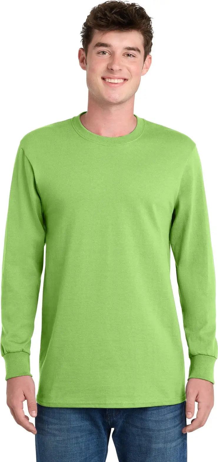 Port & Company Pc61lst co Tall Long Sleeve Essential Tee - Lime