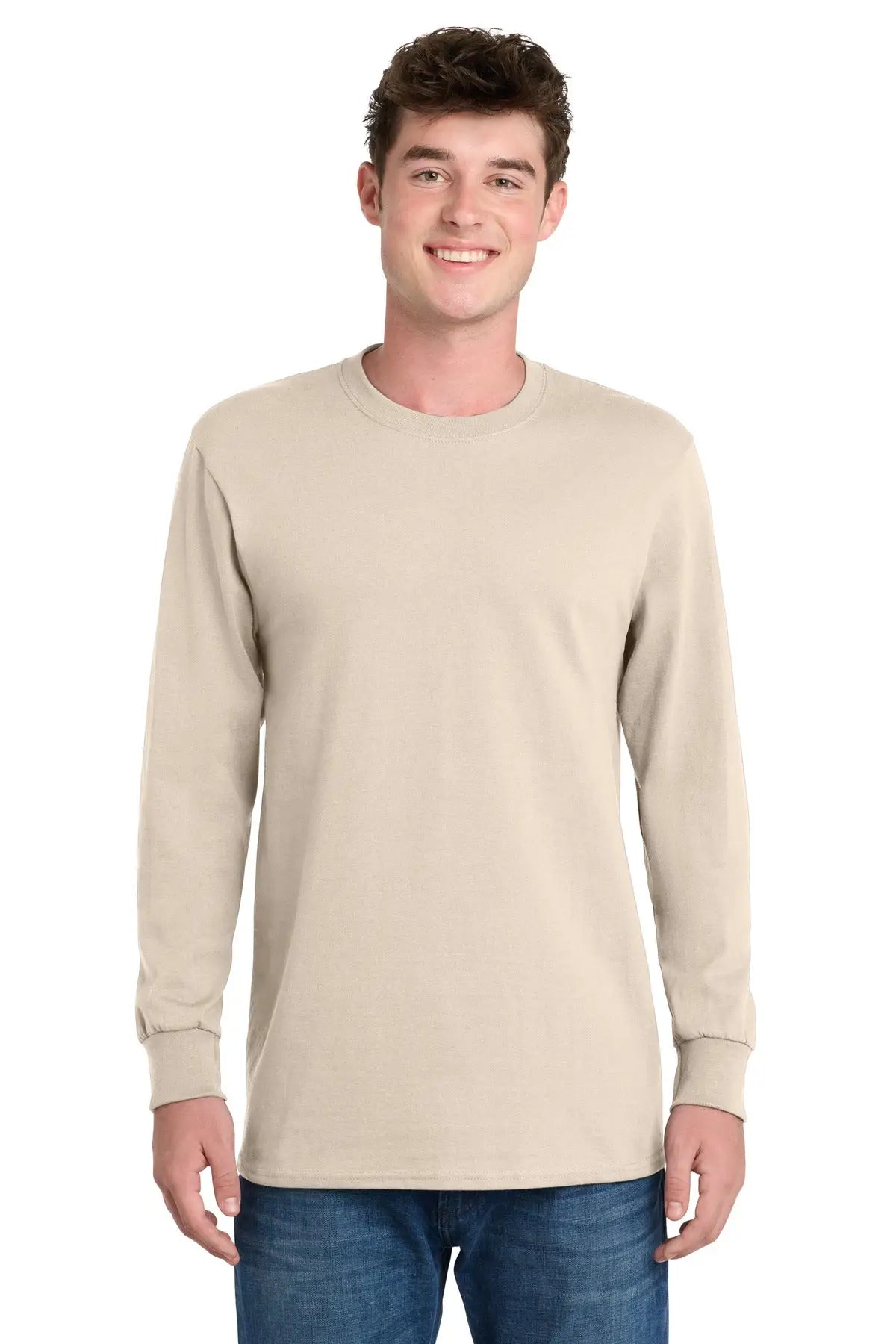 Port & Company Pc61lst co Tall Long Sleeve Essential Tee - Natural