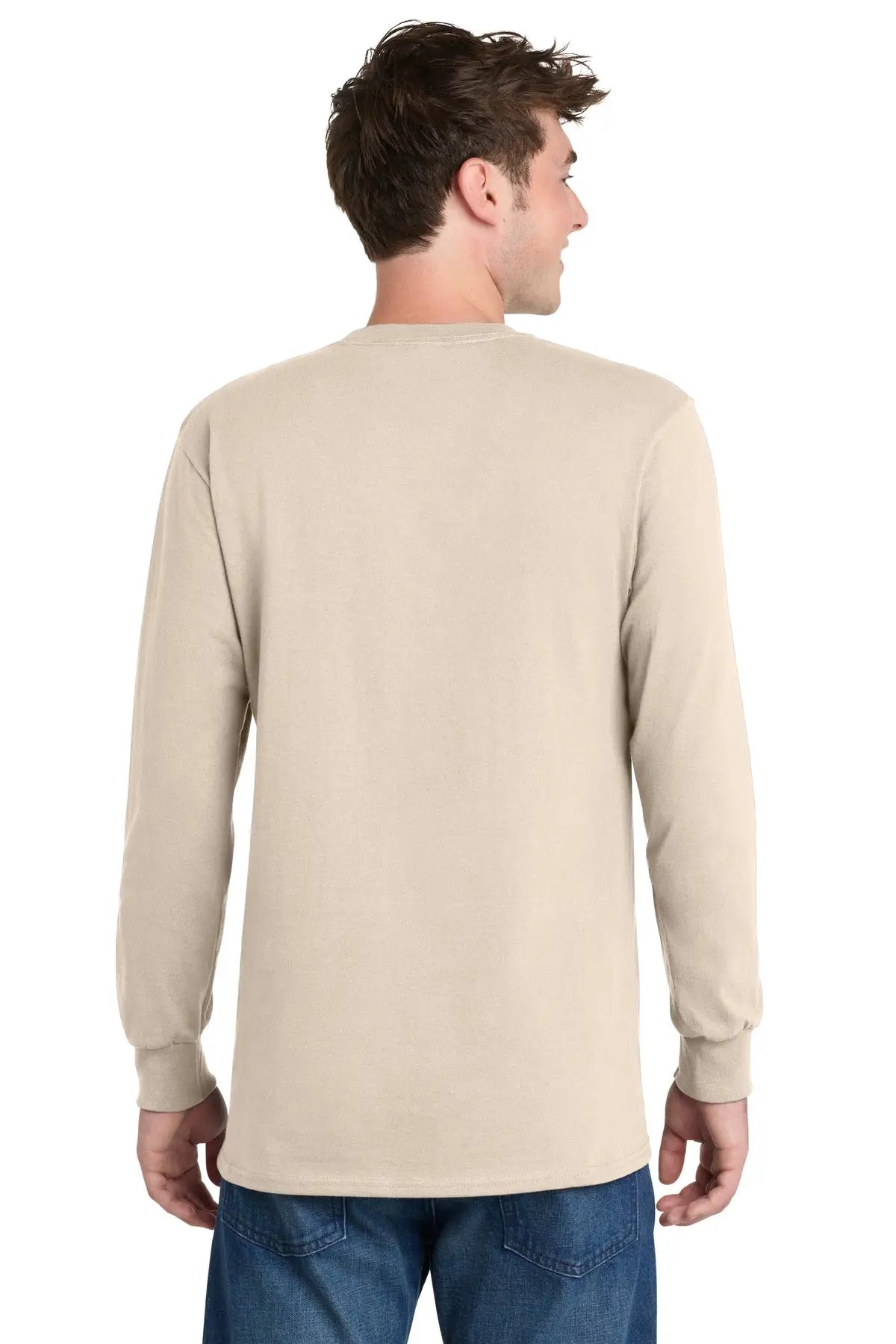 Port & Company Pc61lst co Tall Long Sleeve Essential Tee - Natural