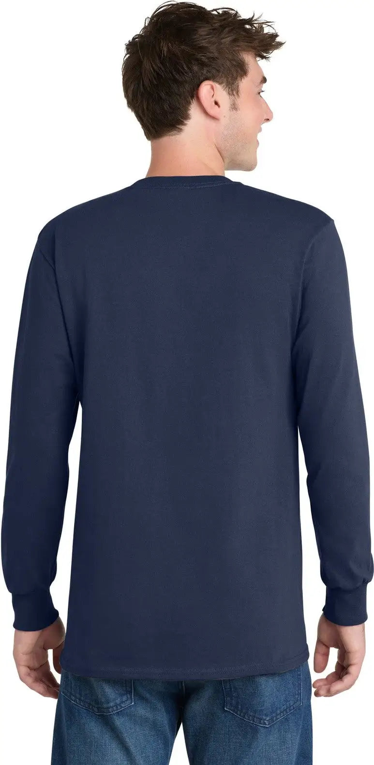 Port & Company Pc61lst co Tall Long Sleeve Essential Tee - Navy