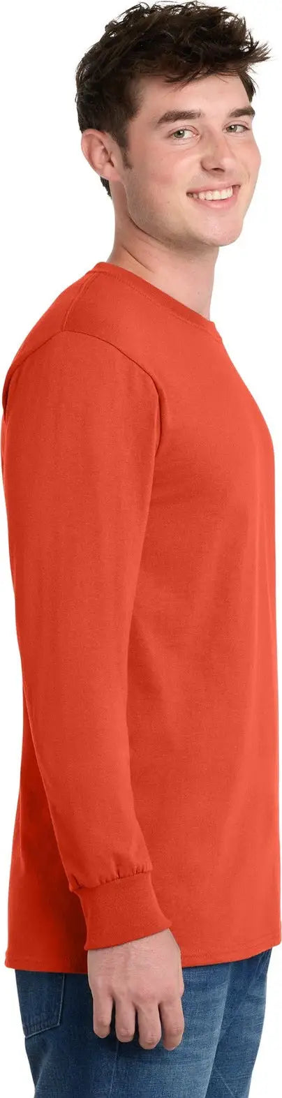 Port & Company Pc61lst co Tall Long Sleeve Essential Tee - Orange