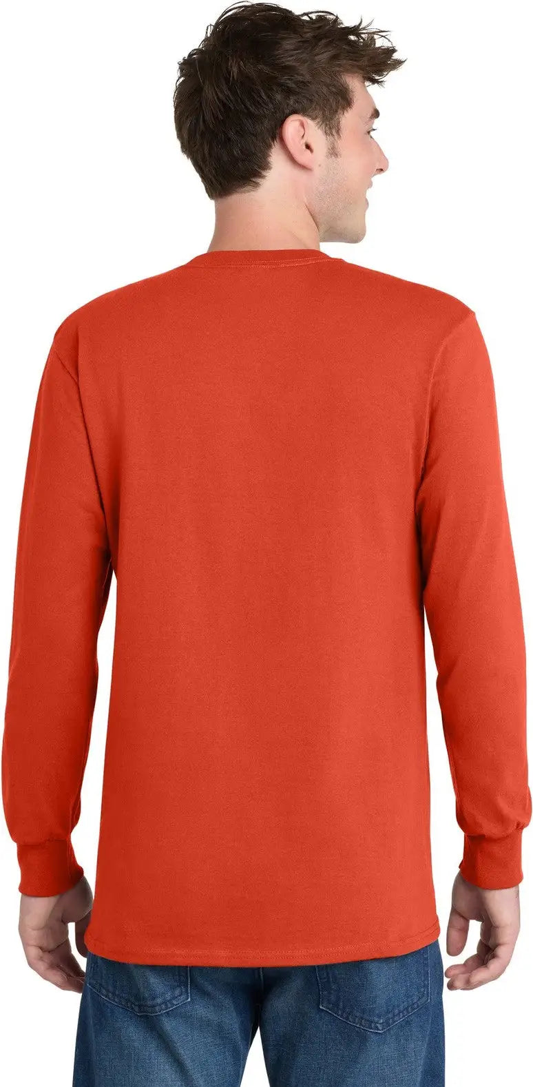 Port & Company Pc61lst co Tall Long Sleeve Essential Tee - Orange