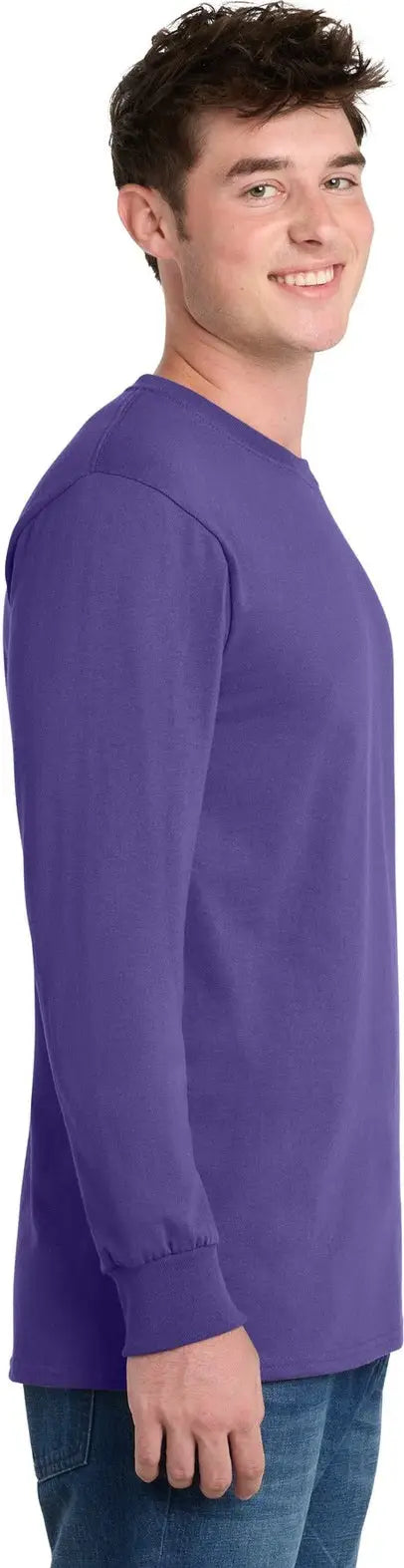 Port & Company Pc61lst co Tall Long Sleeve Essential Tee - Purple