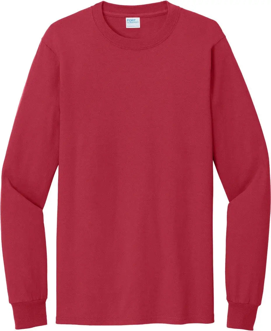 Port & Company Pc61lst co Tall Long Sleeve Essential Tee - Red - Adult l