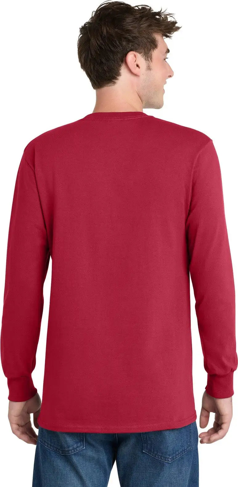 Port & Company Pc61lst co Tall Long Sleeve Essential Tee - Red